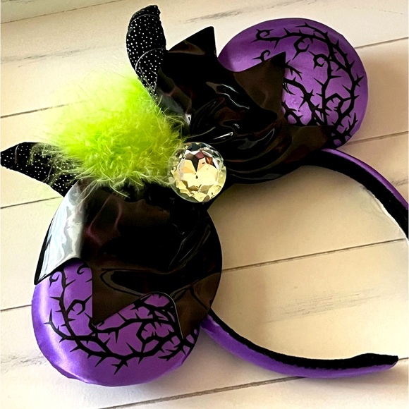 ✨ MALEFICENT Disney Parks Spellbound Minnie Mickey Ears Halloween ✨ - Picture 2 of 6